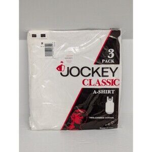 Vintage. Jockey A- Shirt Tank Top. Pack of 3. Size Medium 38-40 Made In USA